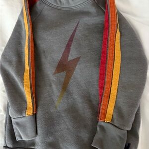 Aviator NationLightning Bolt Gray Sweatshirt